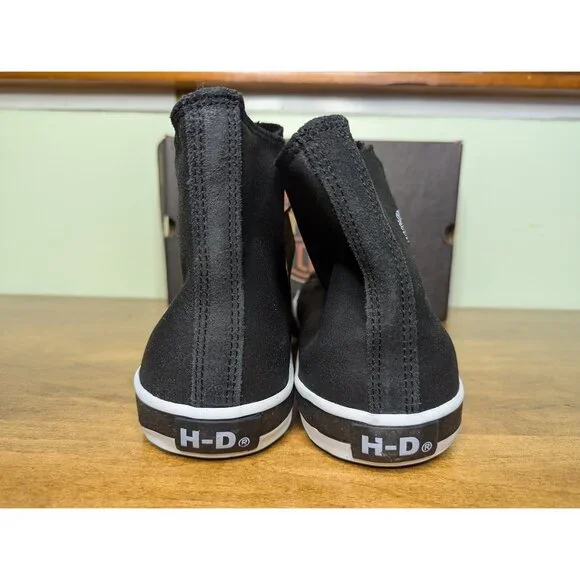 NWT Harley Davidson Baxter Leather Sneakers Mens 13 High Top Willie G Biker Blk